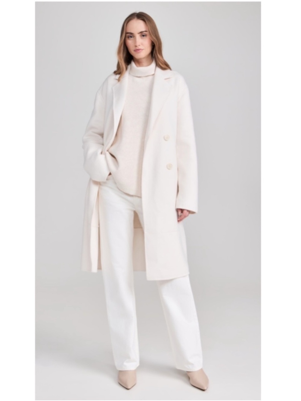 Splendid Cream wool coat